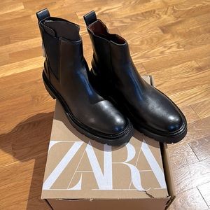 Zara Ankle Lug Boot New in Box